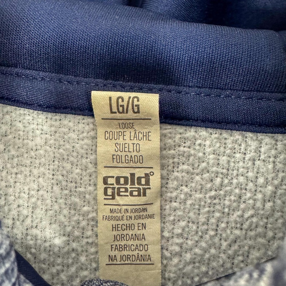 Under Armour Hoodie Womens Large Blue Storm 1 ColdGear Pullover Fleece‎ 1280690 - Picture 4 of 14